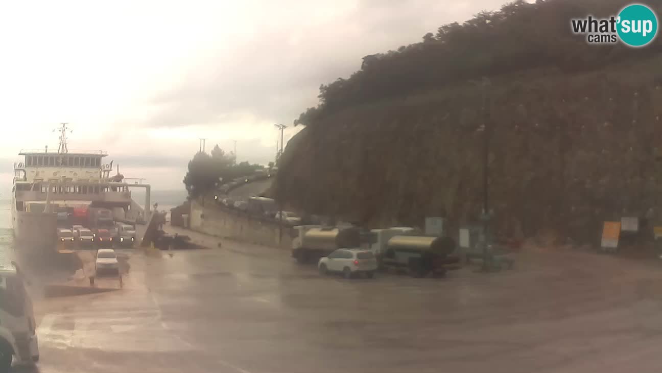 Île de Cres Webcam – port de ferry Merag – Krk