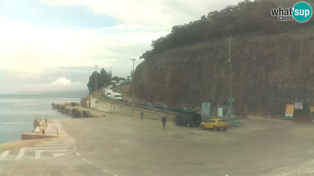 Webcam isola di Cherso – Porto traghetto Merag – Veglia
