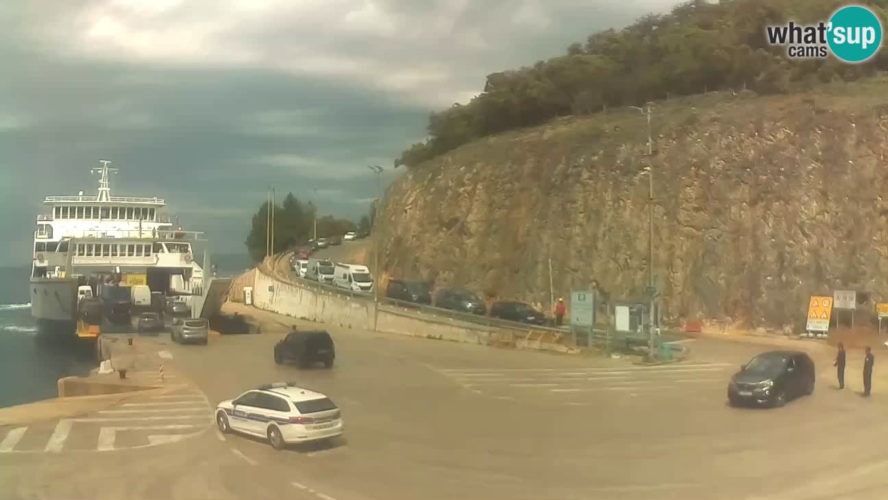 Webcam isola di Cherso – Porto traghetto Merag – Veglia