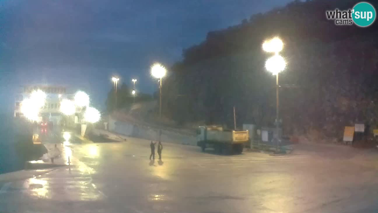 Webcam isola di Cherso – Porto traghetto Merag – Veglia