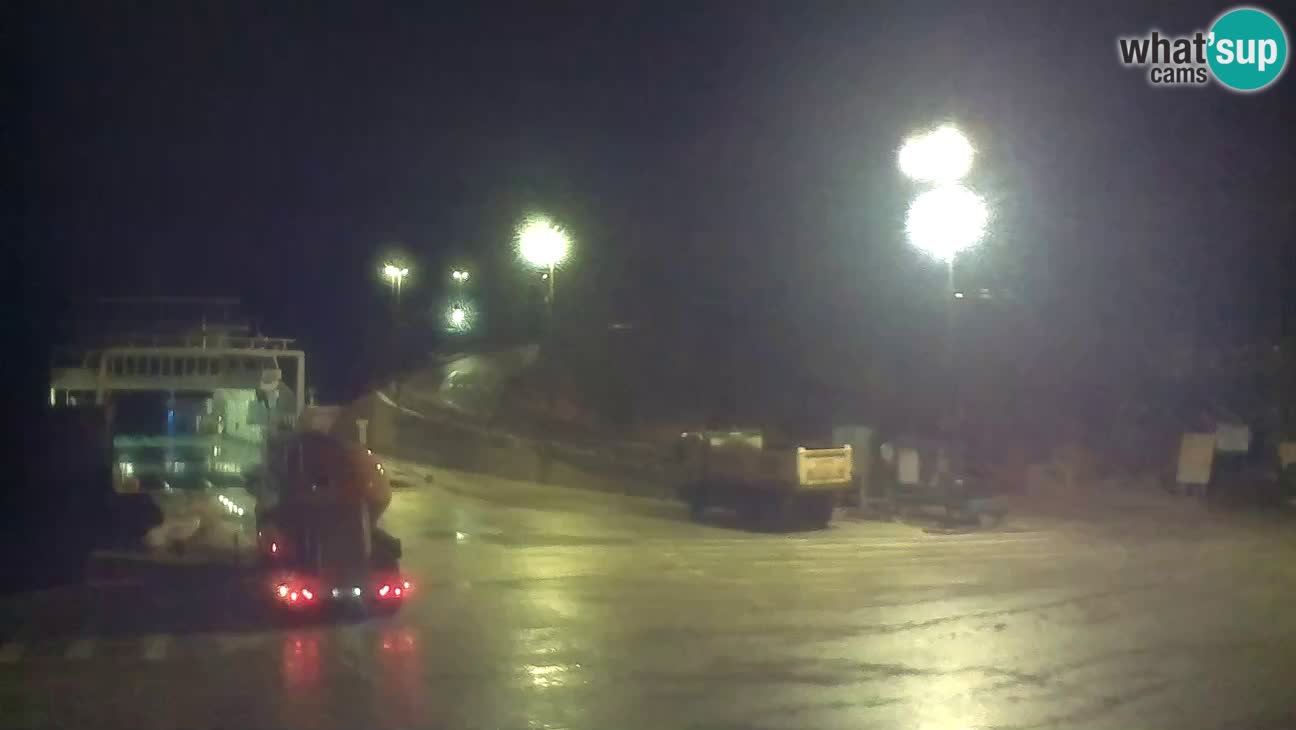 Webkam otok Cres – Trajektna luka  Merag – Krk