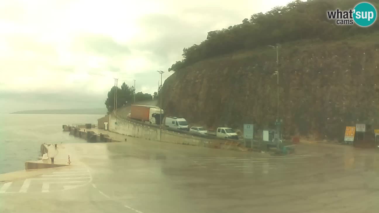Webkam otok Cres – Trajektna luka  Merag – Krk