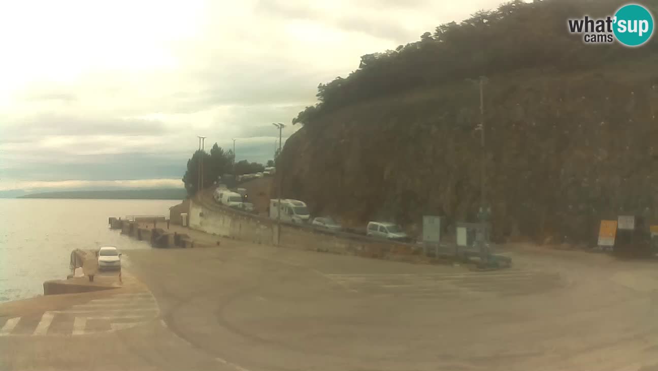 Webcam Cres – Ferry port Merag – Krk on Cres island