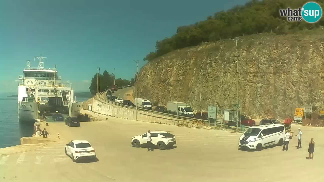 Webcam isola di Cherso – Porto traghetto Merag – Veglia