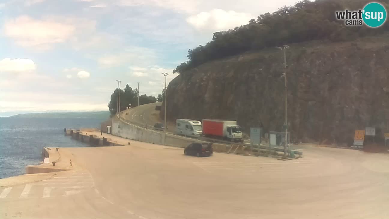 Webcam isola di Cherso – Porto traghetto Merag – Veglia