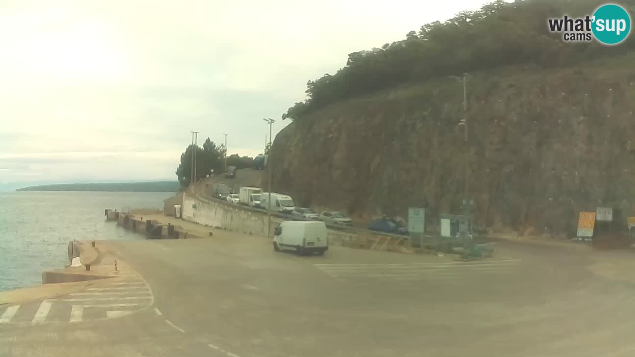 Webcam isla de Cres – puerto del transbordador Merag – Krk