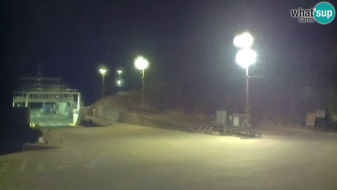 Webcam isola di Cherso – Porto traghetto Merag – Veglia