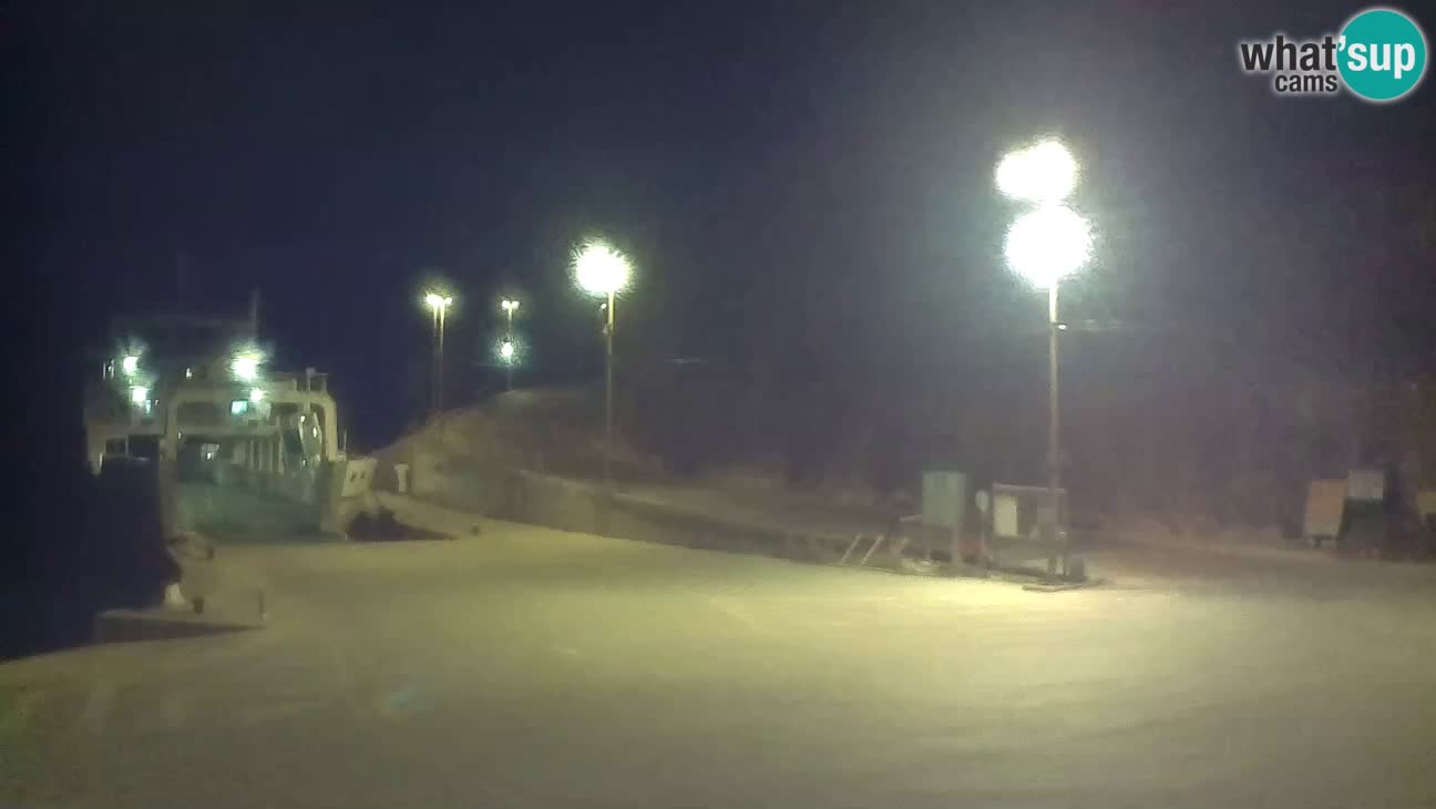 Île de Cres Webcam – port de ferry Merag – Krk