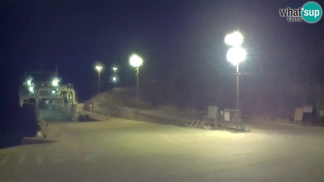 Webkam otok Cres – Trajektna luka  Merag – Krk