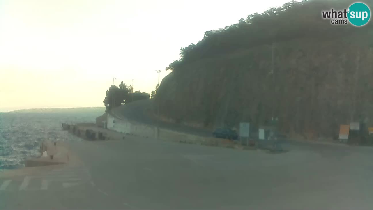 Webcam Cres – Ferry port Merag – Krk on Cres island