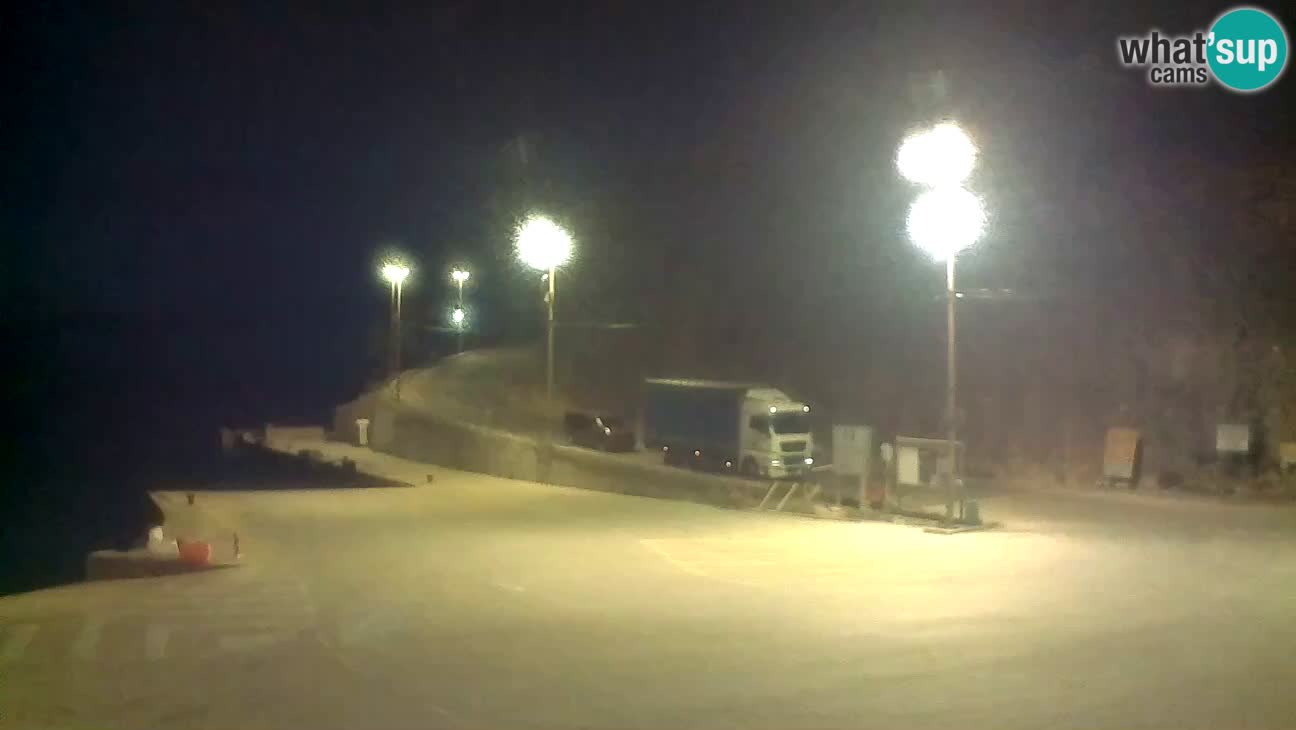 Webcam Cres – Ferry port Merag – Krk on Cres island