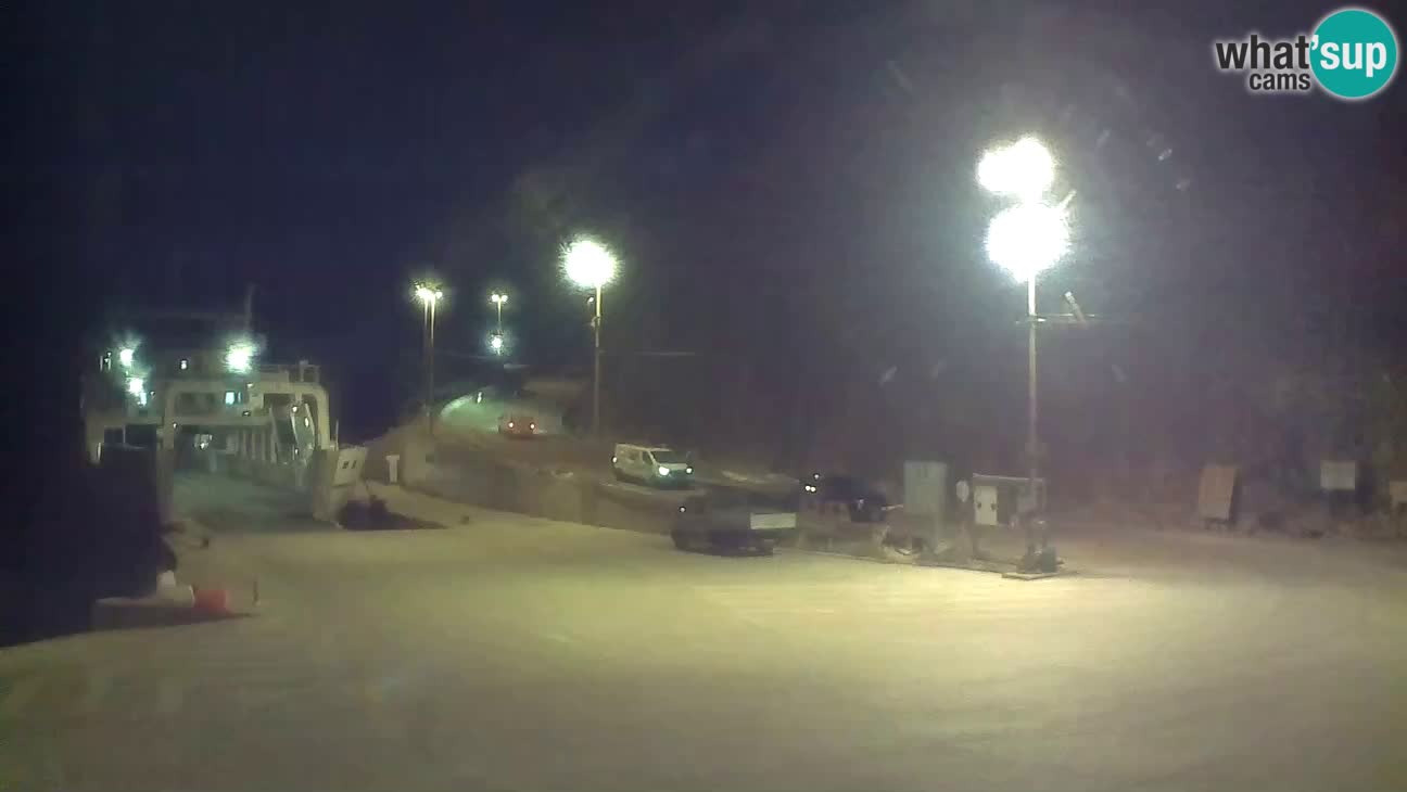 Webcam isola di Cherso – Porto traghetto Merag – Veglia