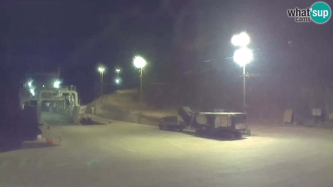 Webcam isola di Cherso – Porto traghetto Merag – Veglia