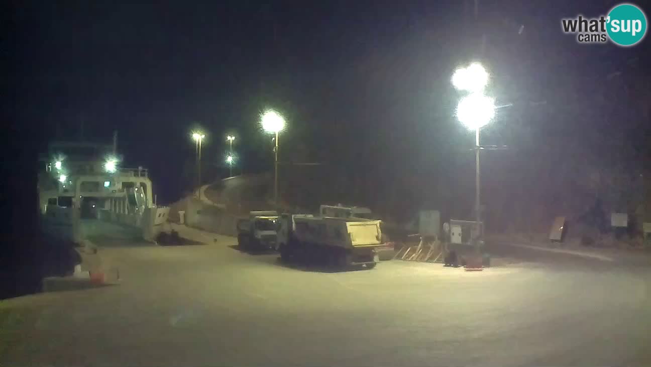 Webkam otok Cres – Trajektna luka  Merag – Krk