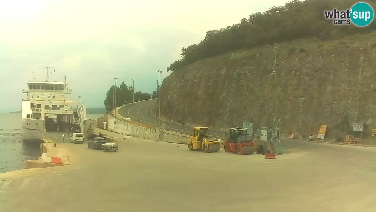 Île de Cres Webcam – port de ferry Merag – Krk
