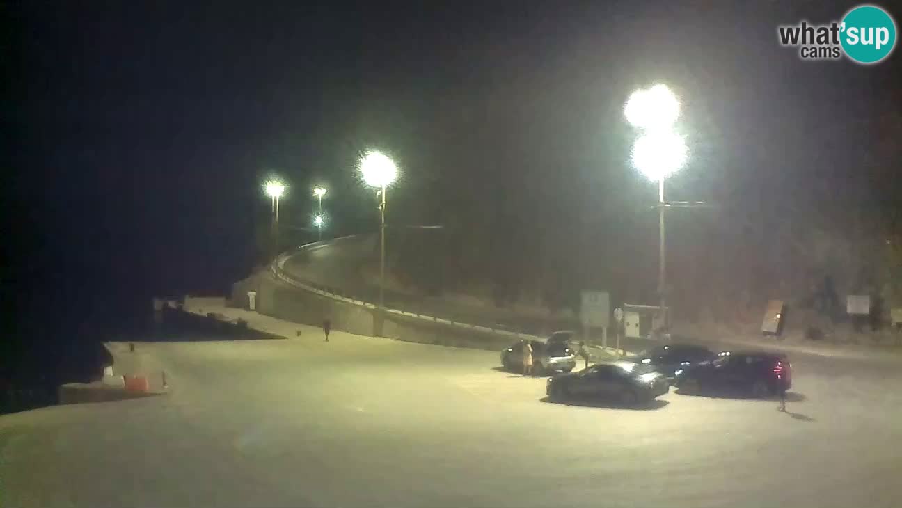 Webcam Cres – Ferry port Merag – Krk on Cres island