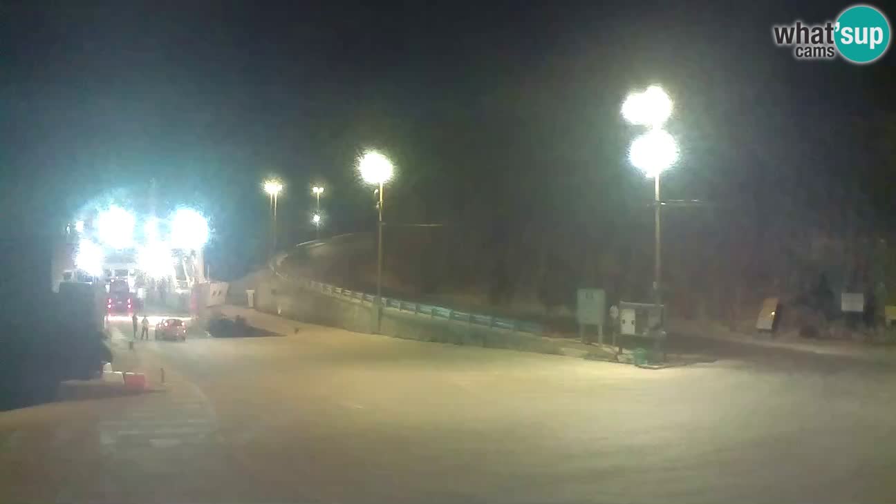 Webcam Cres – Ferry port Merag – Krk on Cres island