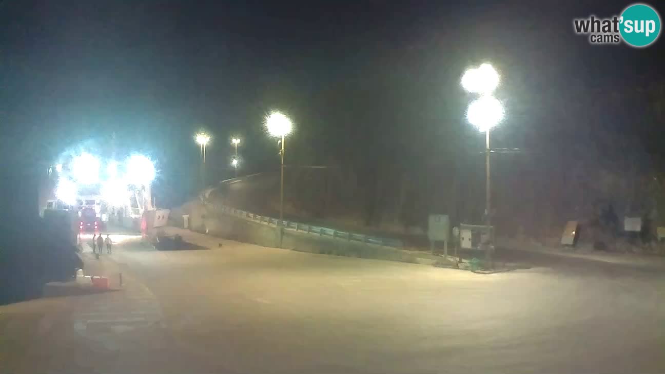 Webcam Cres – Ferry port Merag – Krk on Cres island