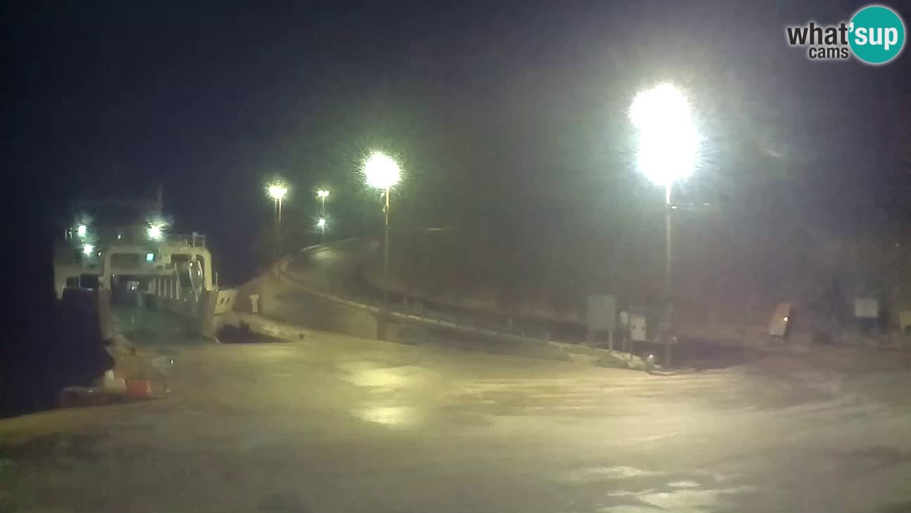 Webkam otok Cres – Trajektna luka  Merag – Krk