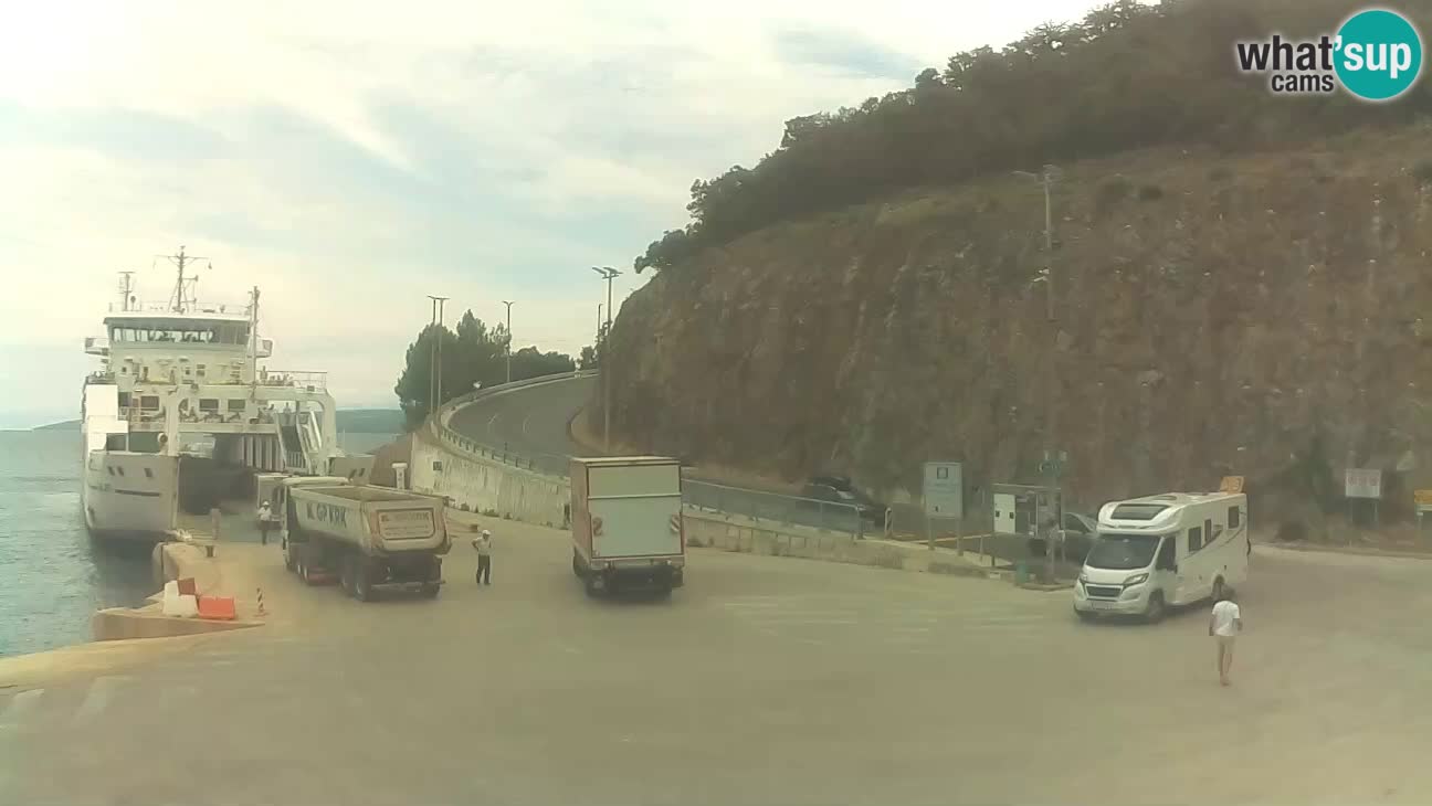 Webkam otok Cres – Trajektna luka  Merag – Krk