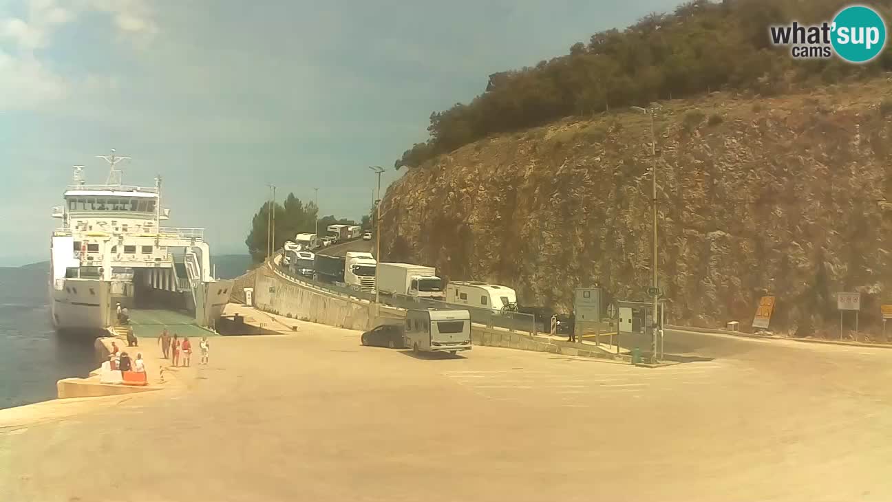 Webcam isola di Cherso – Porto traghetto Merag – Veglia