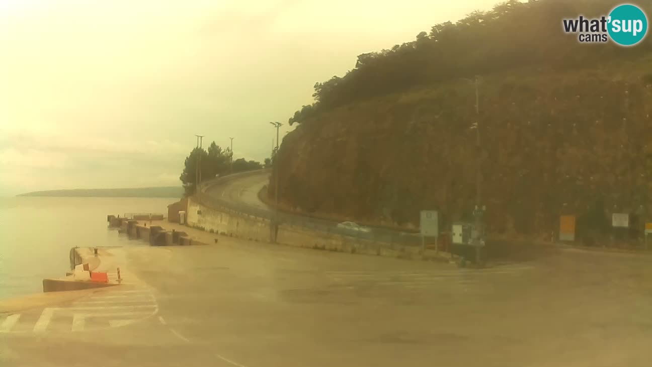 Webcam isla de Cres – puerto del transbordador Merag – Krk
