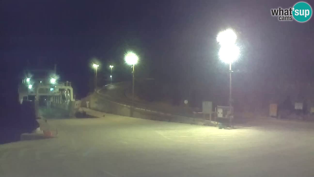 Webcam isola di Cherso – Porto traghetto Merag – Veglia