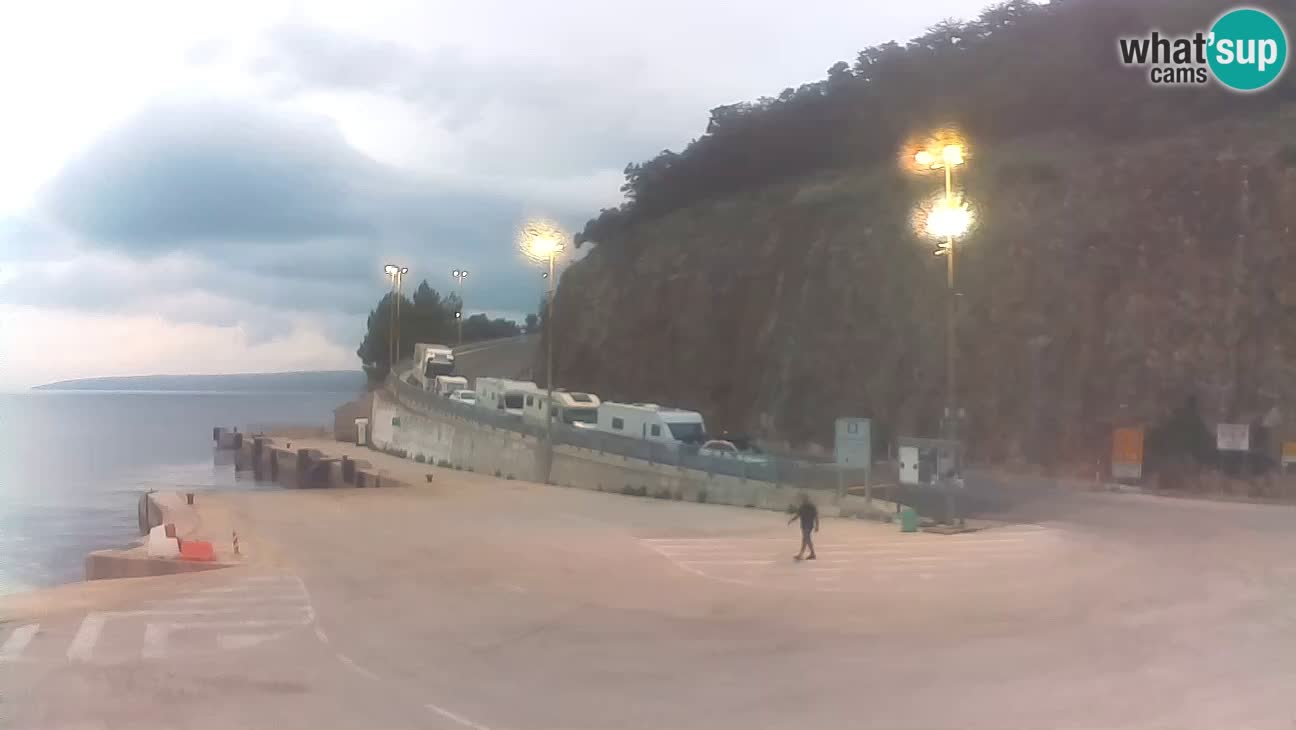 Webcam isola di Cherso – Porto traghetto Merag – Veglia