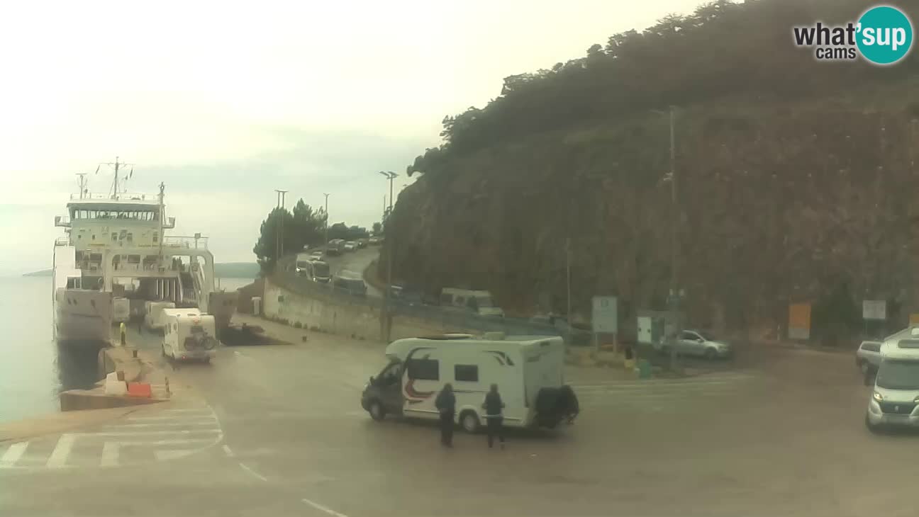 Île de Cres Webcam – port de ferry Merag – Krk