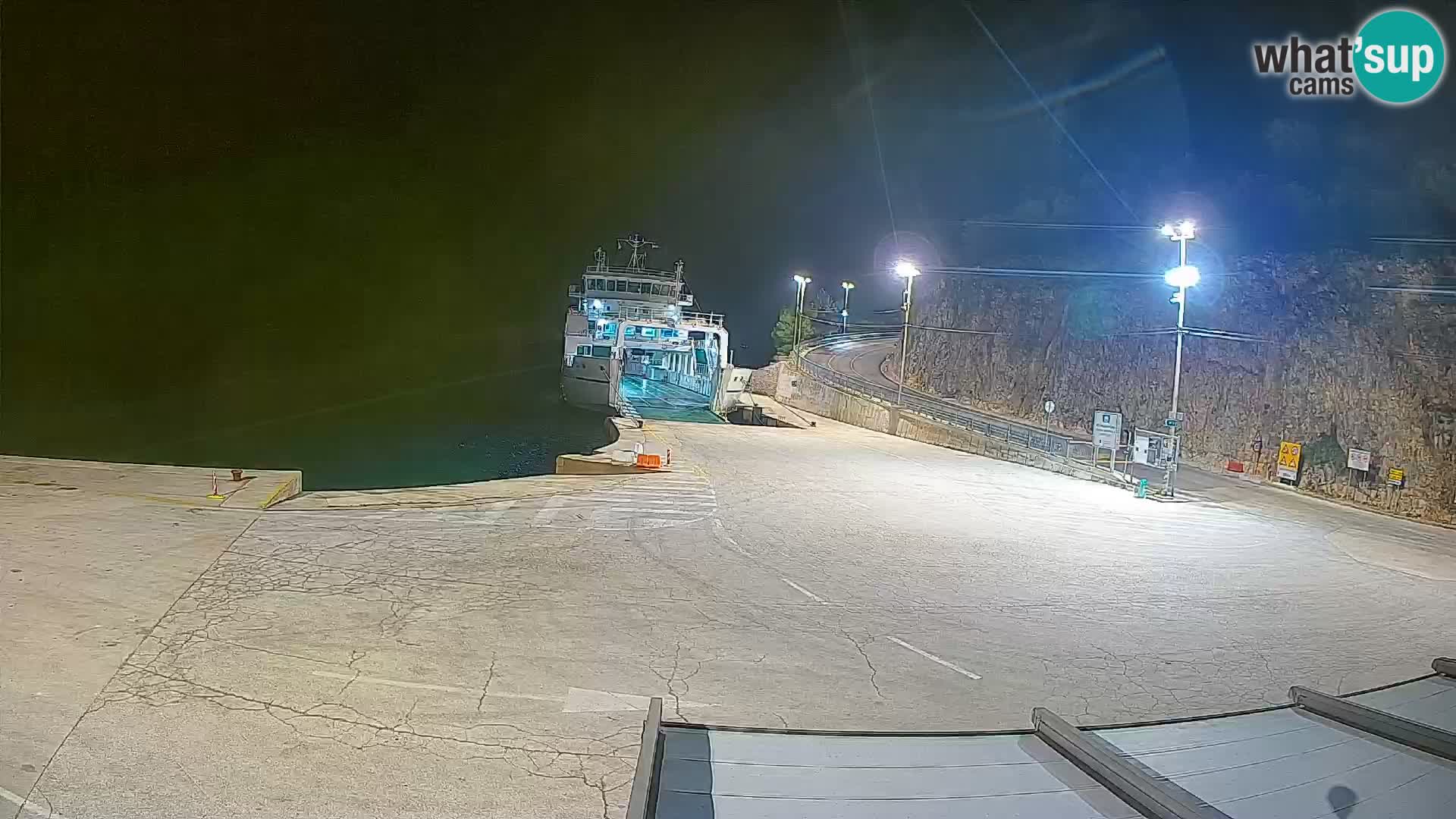 Webkam otok Cres – Trajektna luka  Merag – Krk