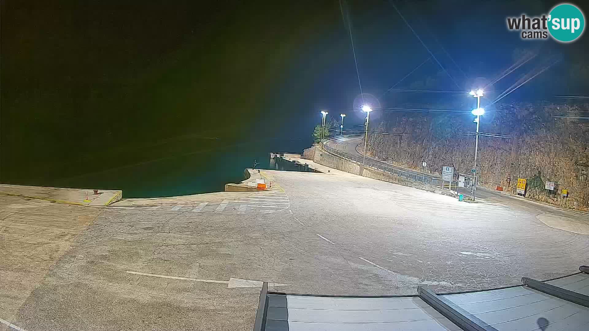 Île de Cres Webcam – port de ferry Merag – Krk
