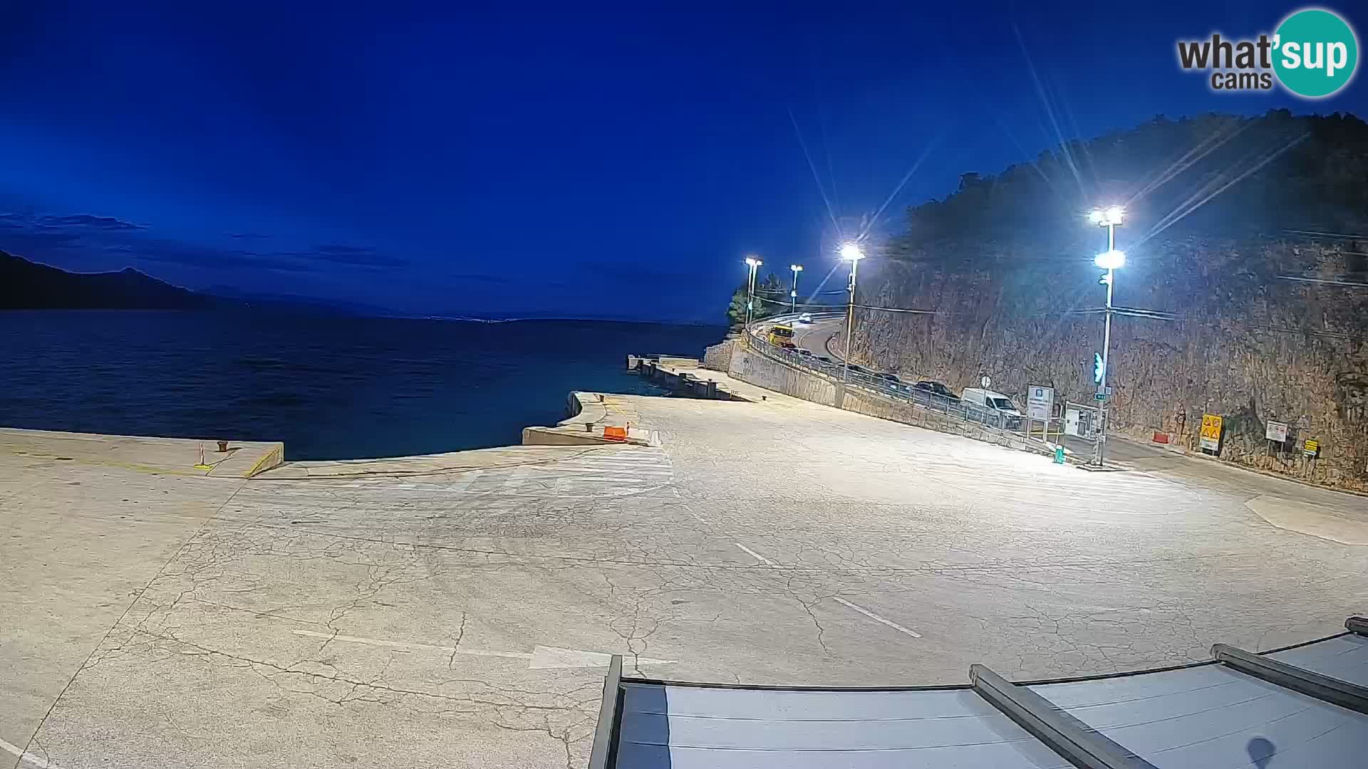 Webcam isla de Cres – puerto del transbordador Merag – Krk
