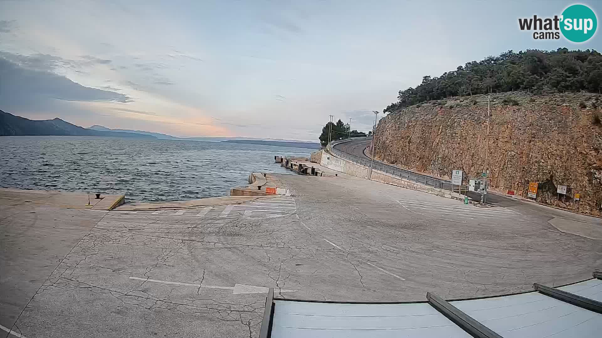 Webcam isola di Cherso – Porto traghetto Merag – Veglia