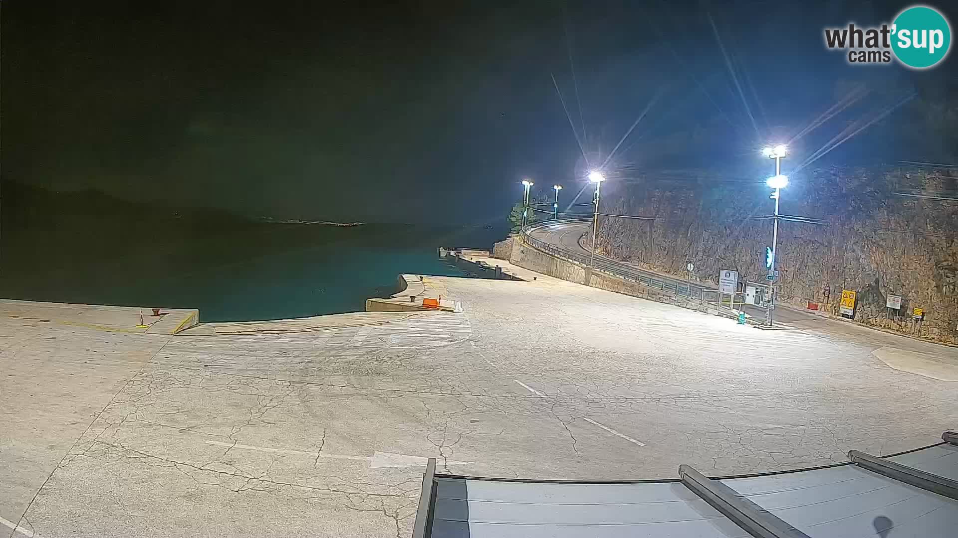 Île de Cres Webcam – port de ferry Merag – Krk