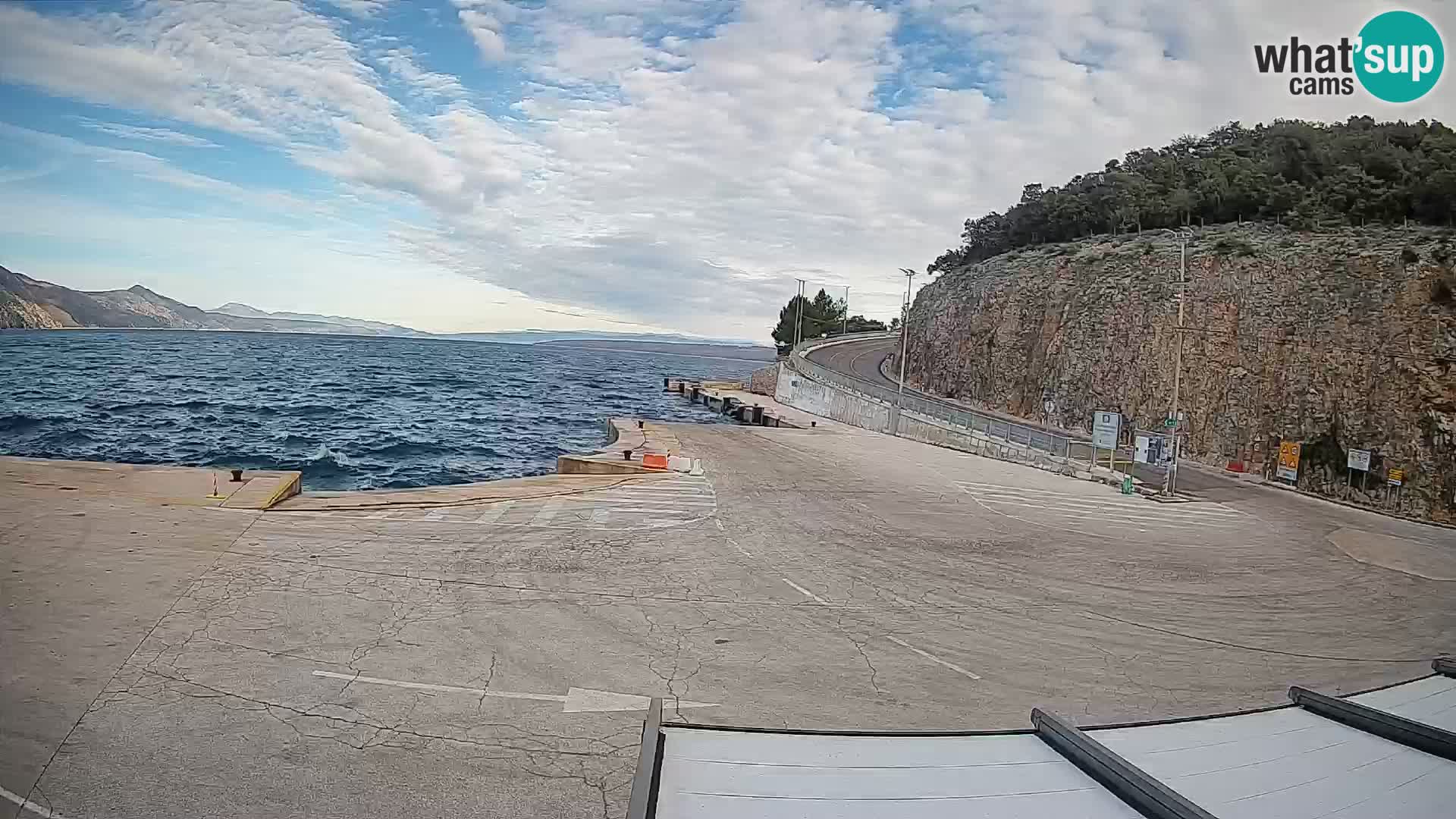 Webkam otok Cres – Trajektna luka  Merag – Krk