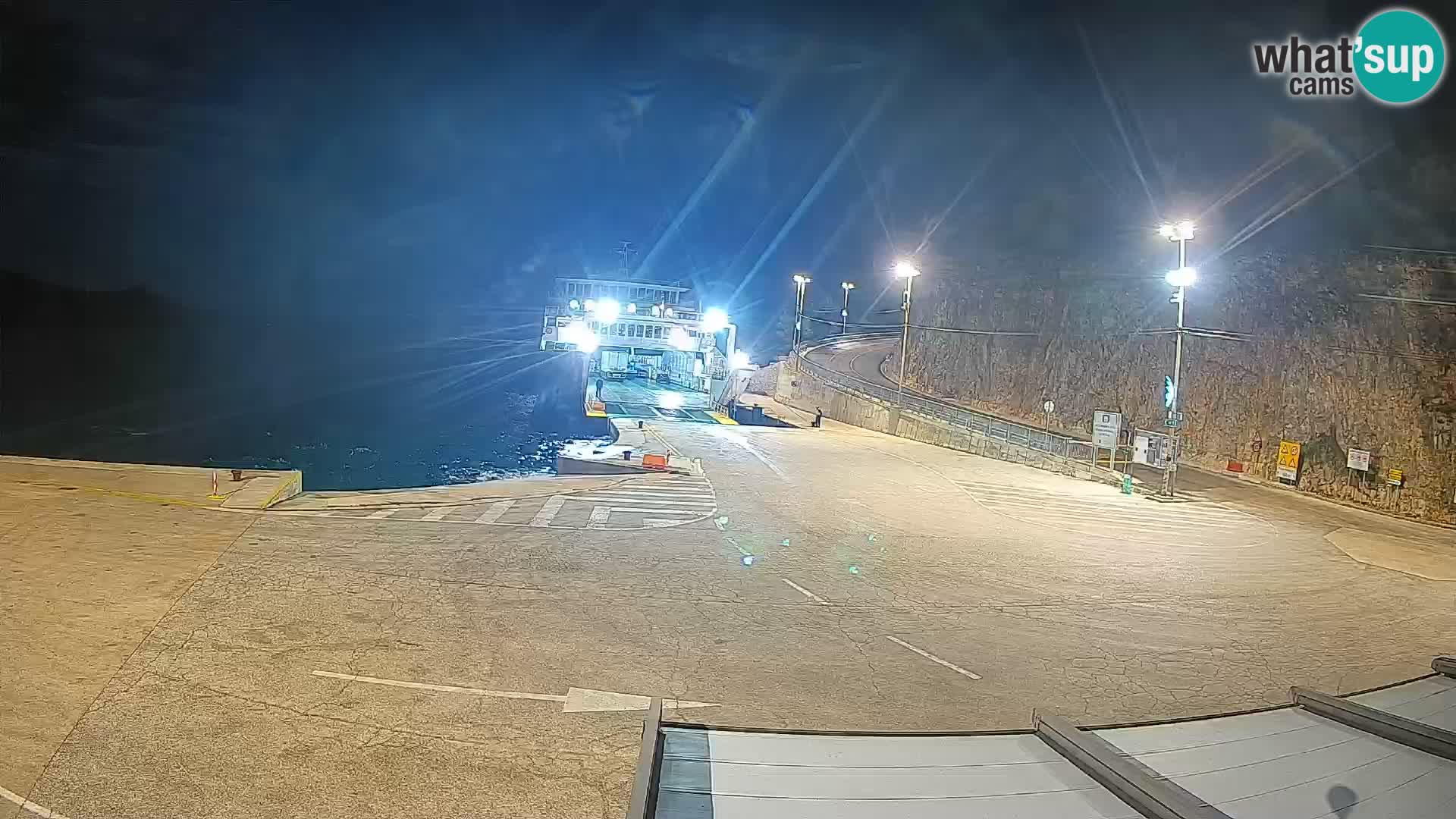 Webcam isola di Cherso – Porto traghetto Merag – Veglia