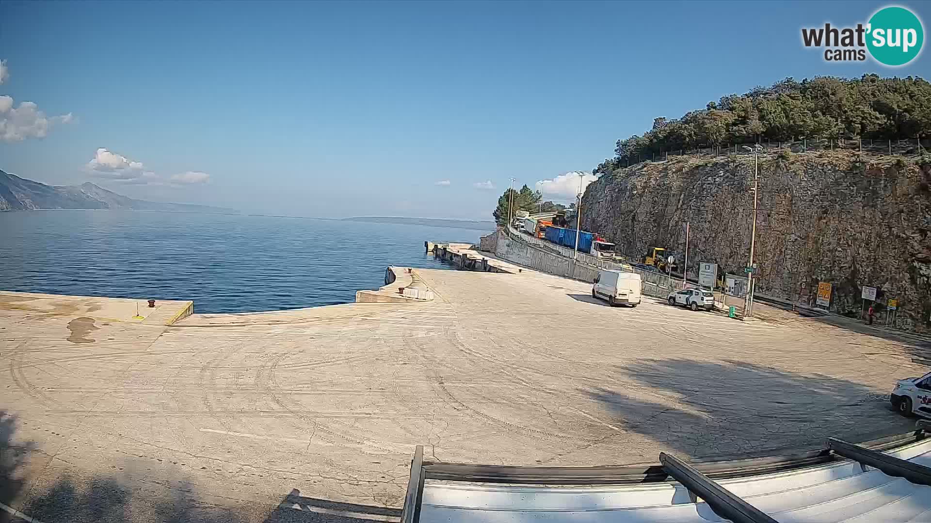 Webkam otok Cres – Trajektna luka  Merag – Krk