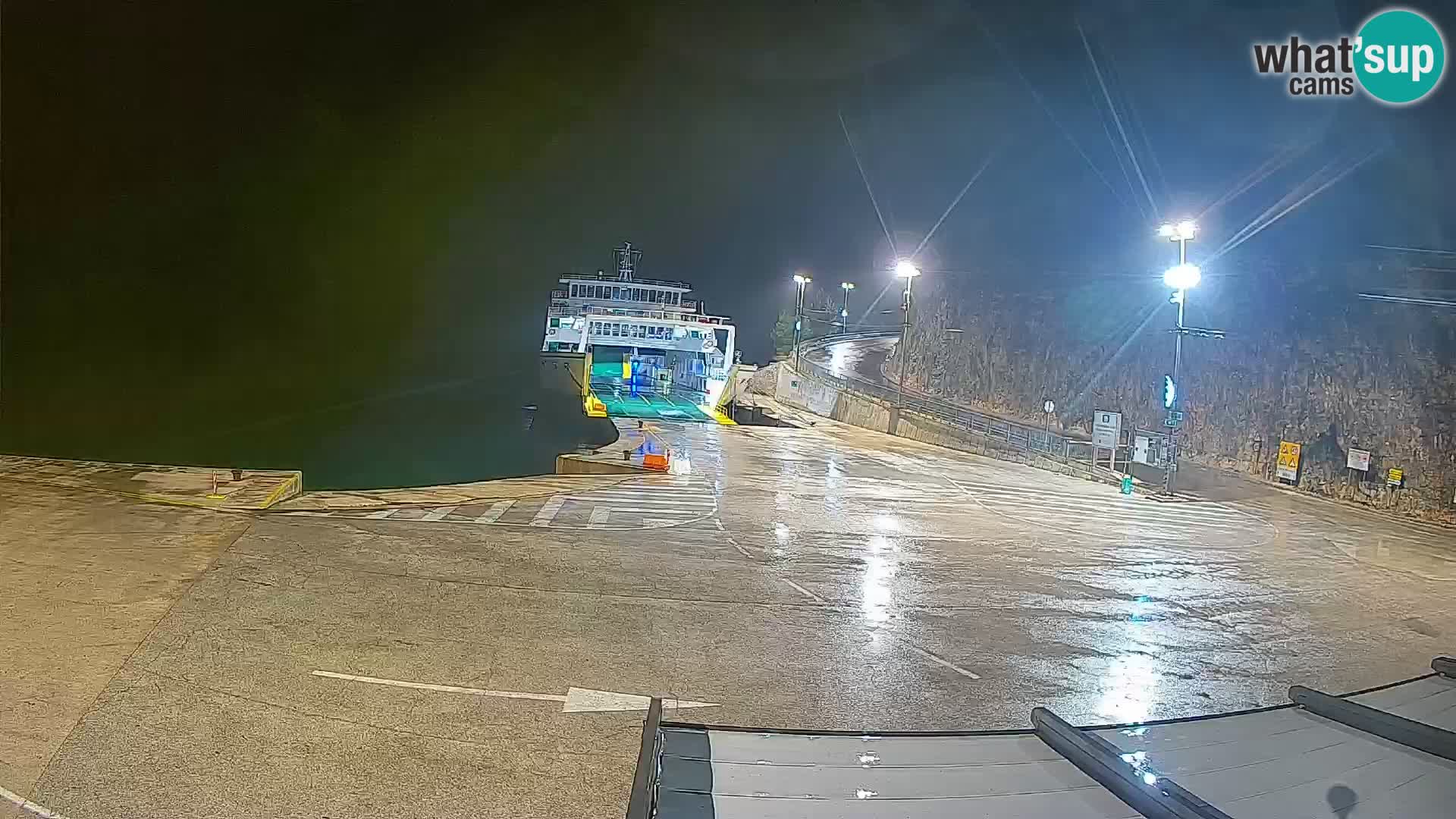 Webcam isola di Cherso – Porto traghetto Merag – Veglia