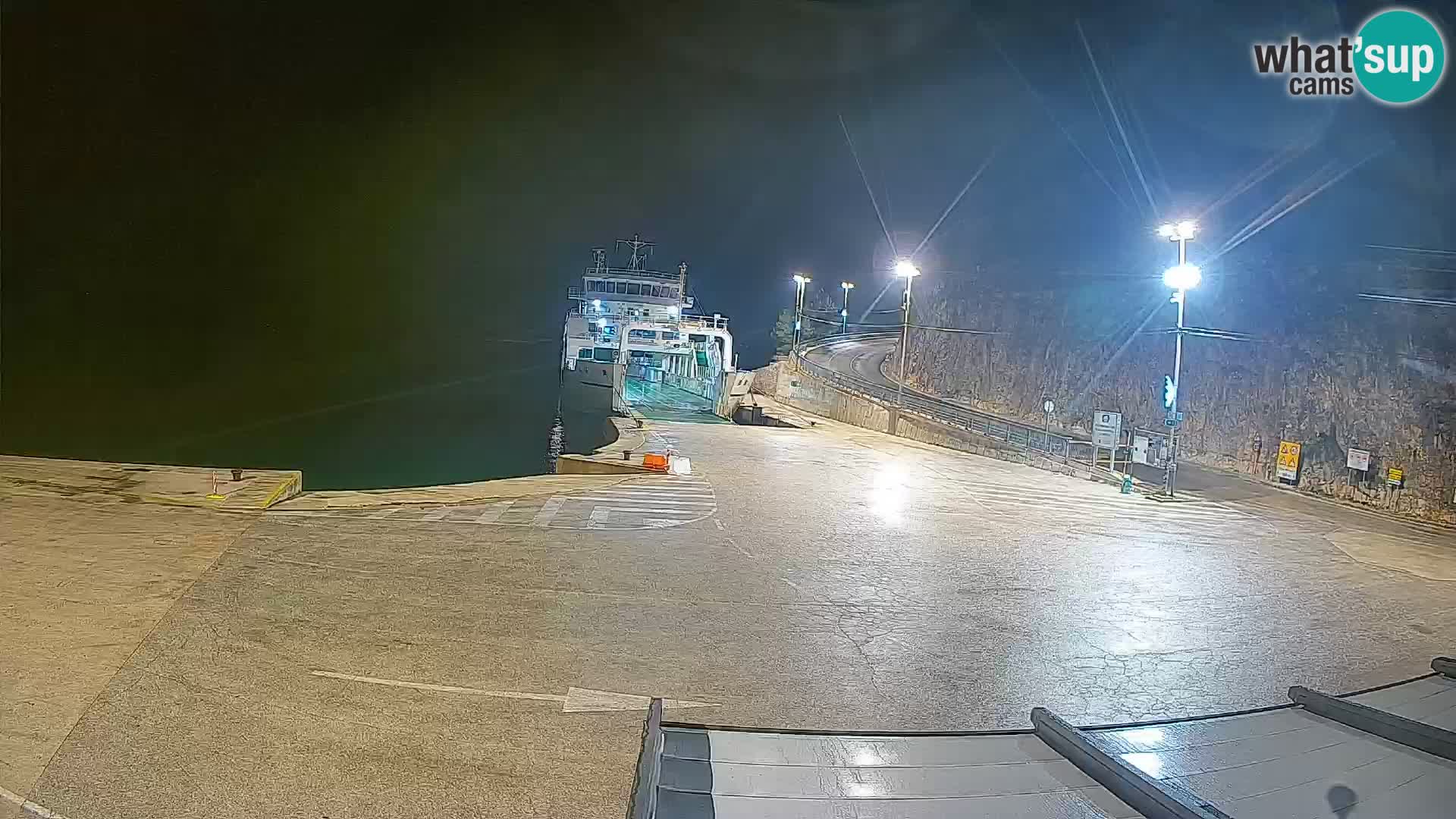 Webcam isola di Cherso – Porto traghetto Merag – Veglia