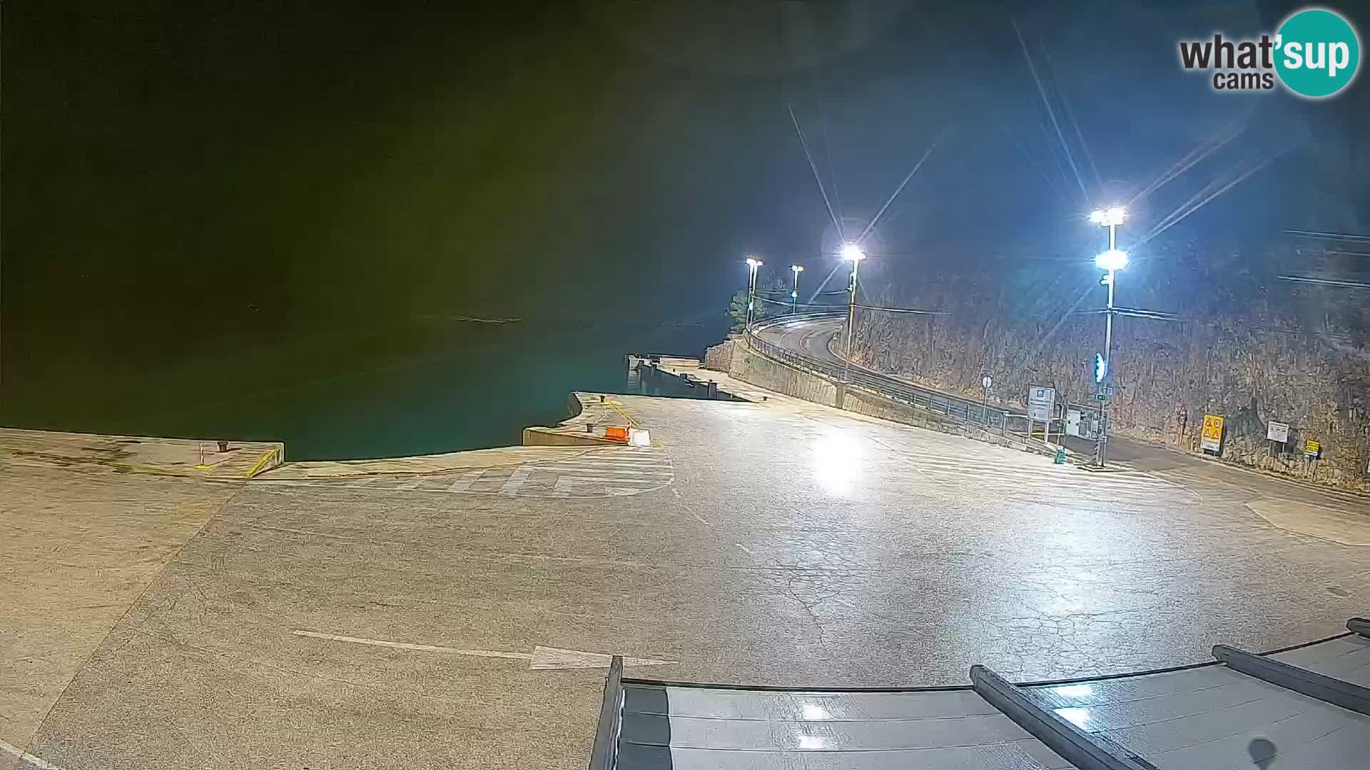 Île de Cres Webcam – port de ferry Merag – Krk