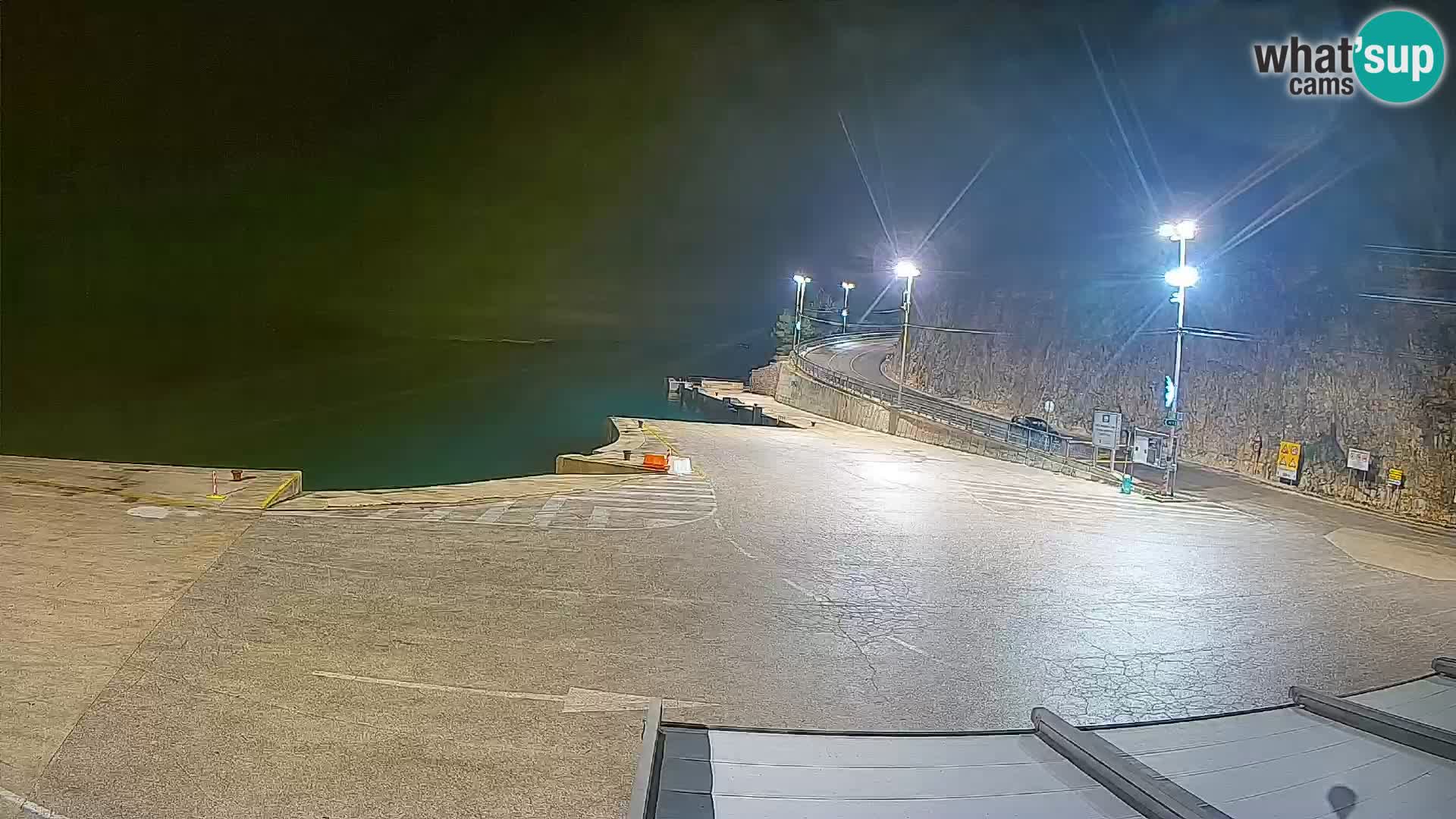 Webkam otok Cres – Trajektna luka  Merag – Krk