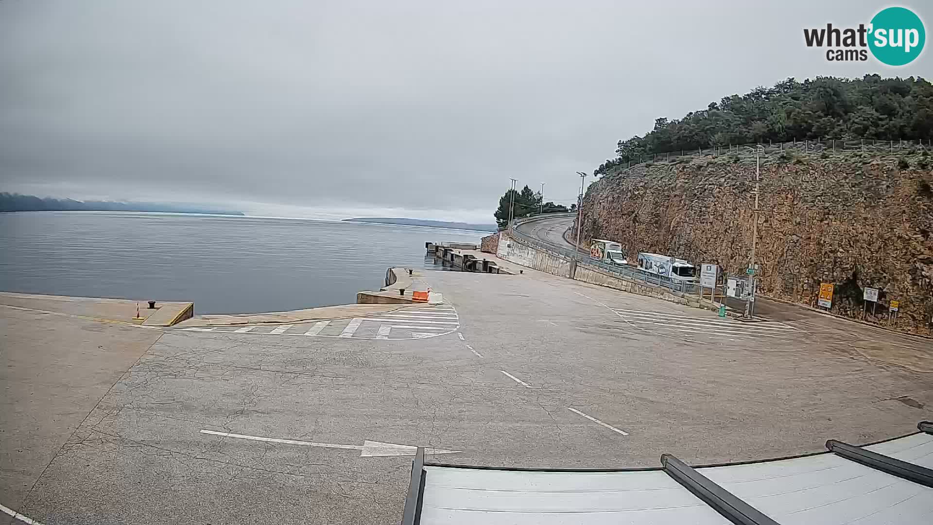Île de Cres Webcam – port de ferry Merag – Krk