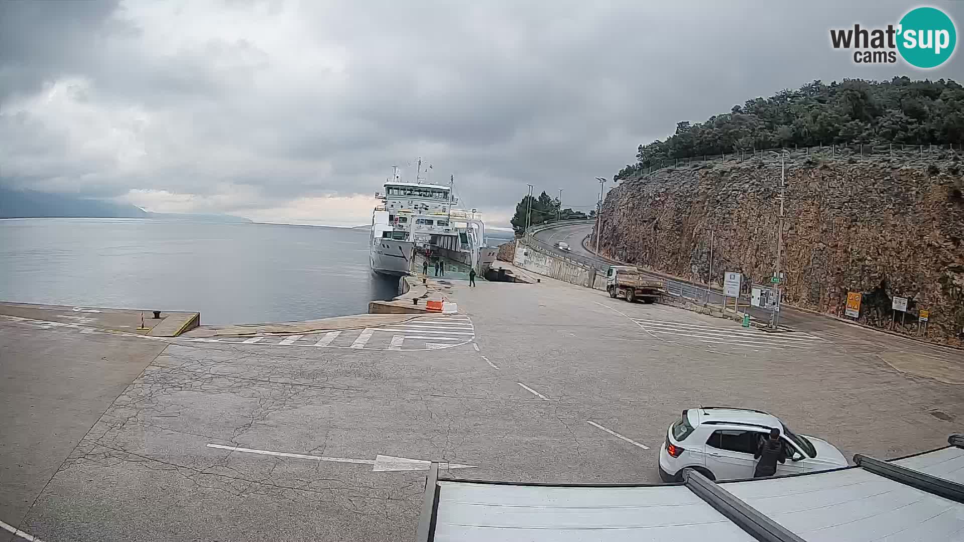 Webcam isola di Cherso – Porto traghetto Merag – Veglia