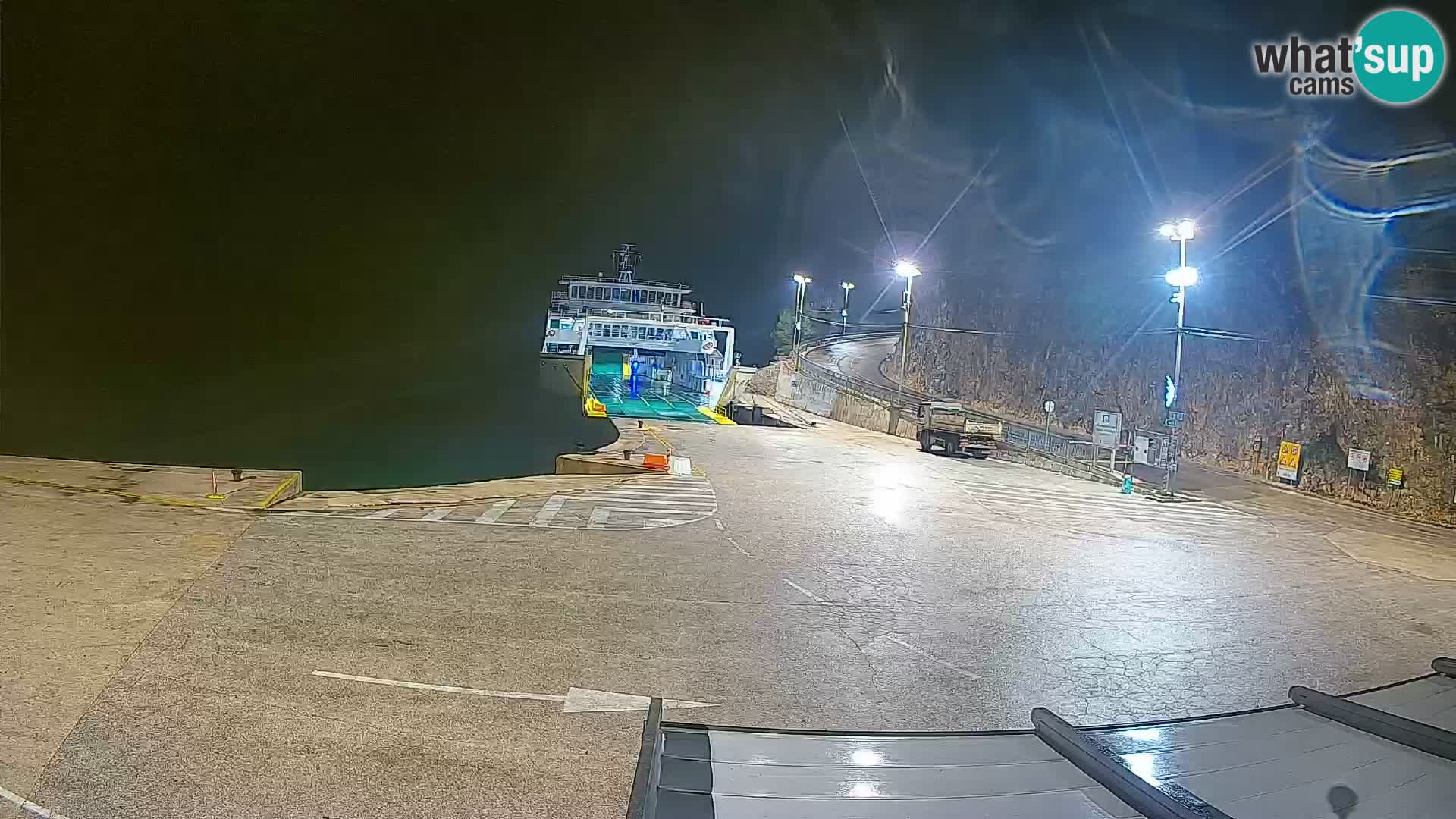 Webcam isola di Cherso – Porto traghetto Merag – Veglia