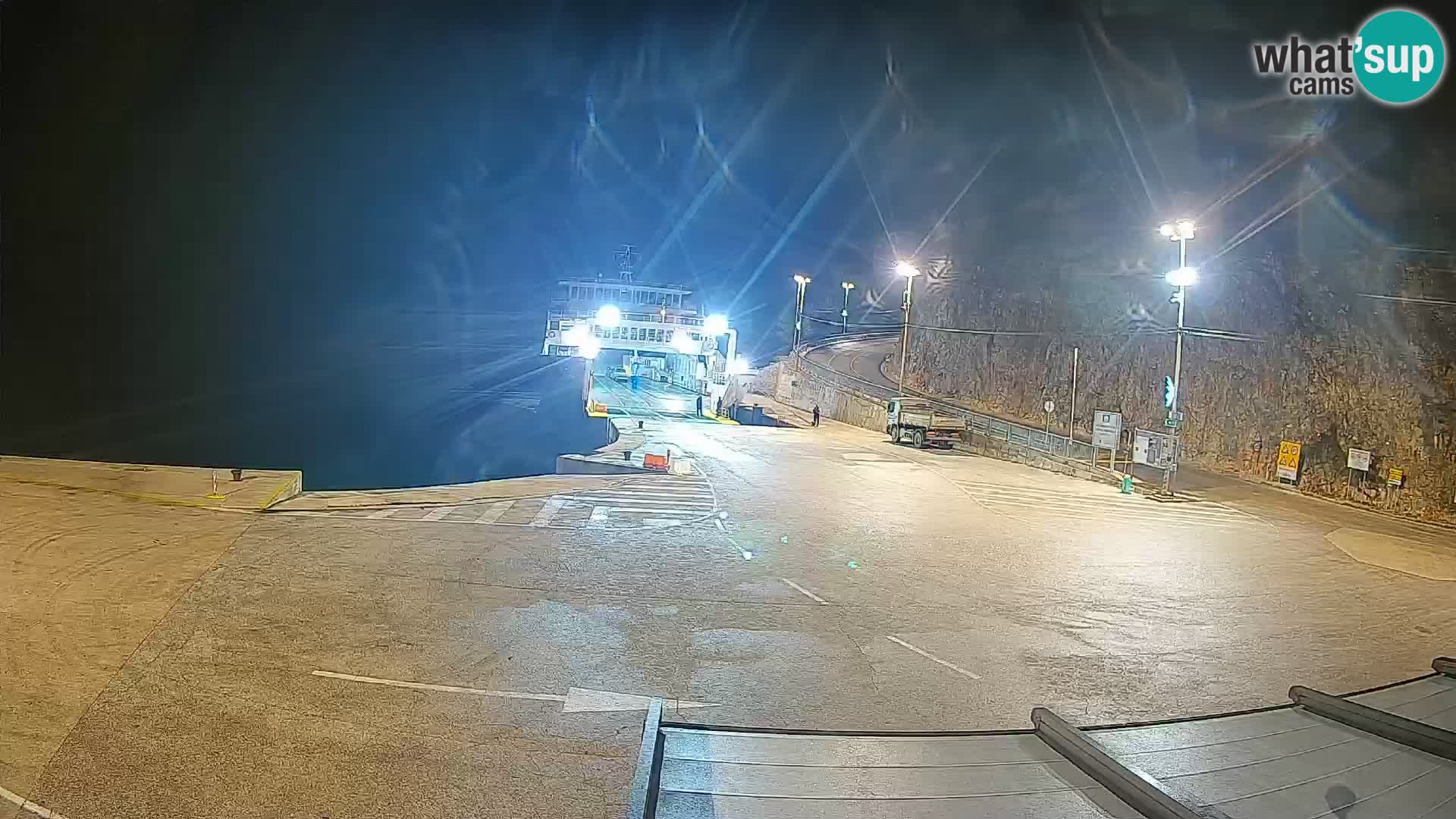 Webcam isola di Cherso – Porto traghetto Merag – Veglia