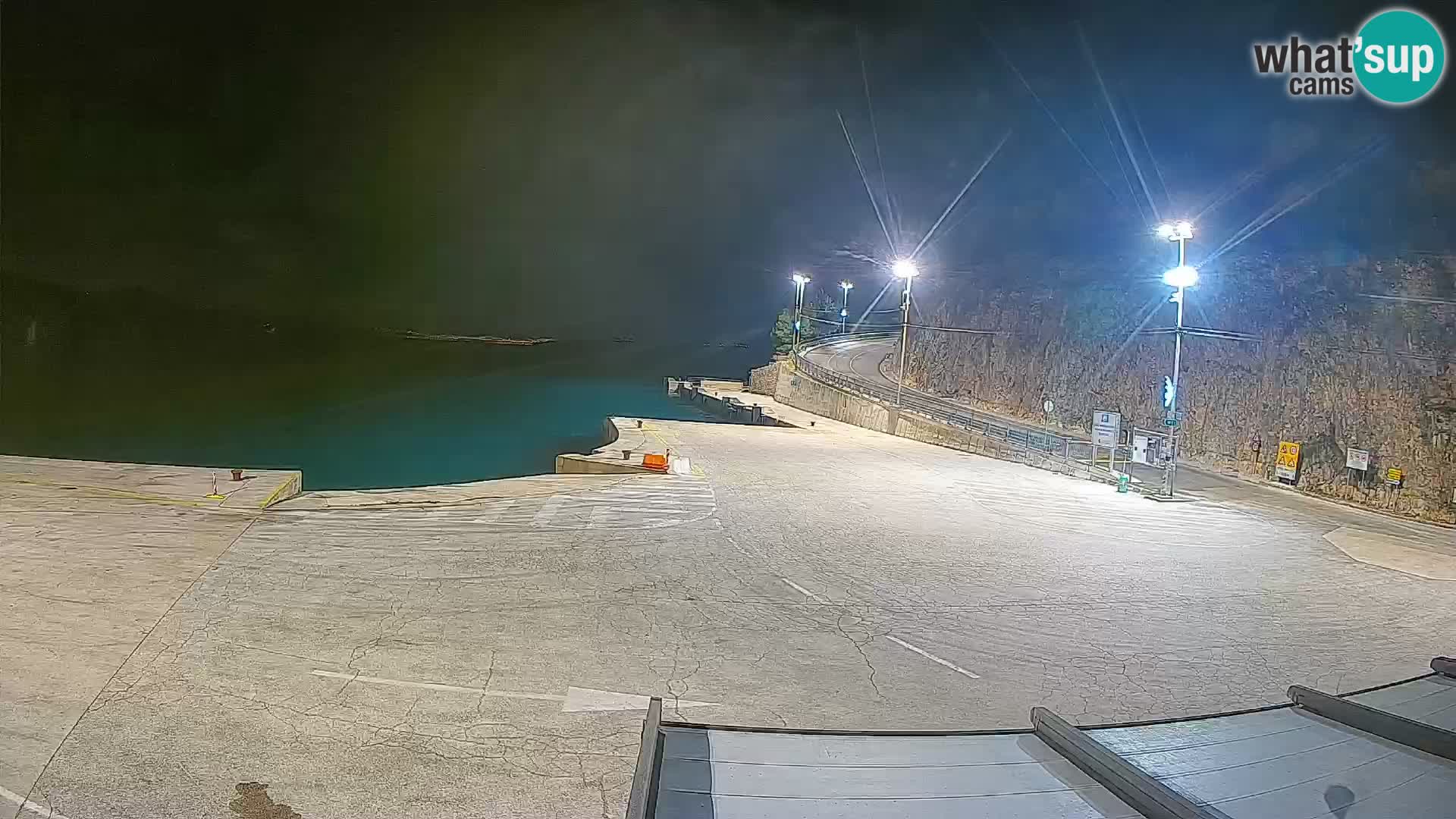 Webkam otok Cres – Trajektna luka  Merag – Krk