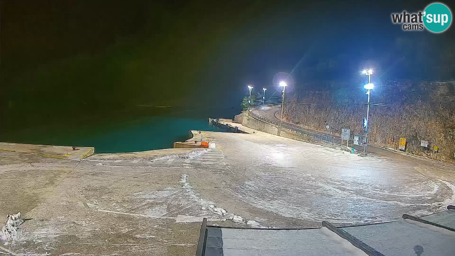 Webcam isla de Cres – puerto del transbordador Merag – Krk