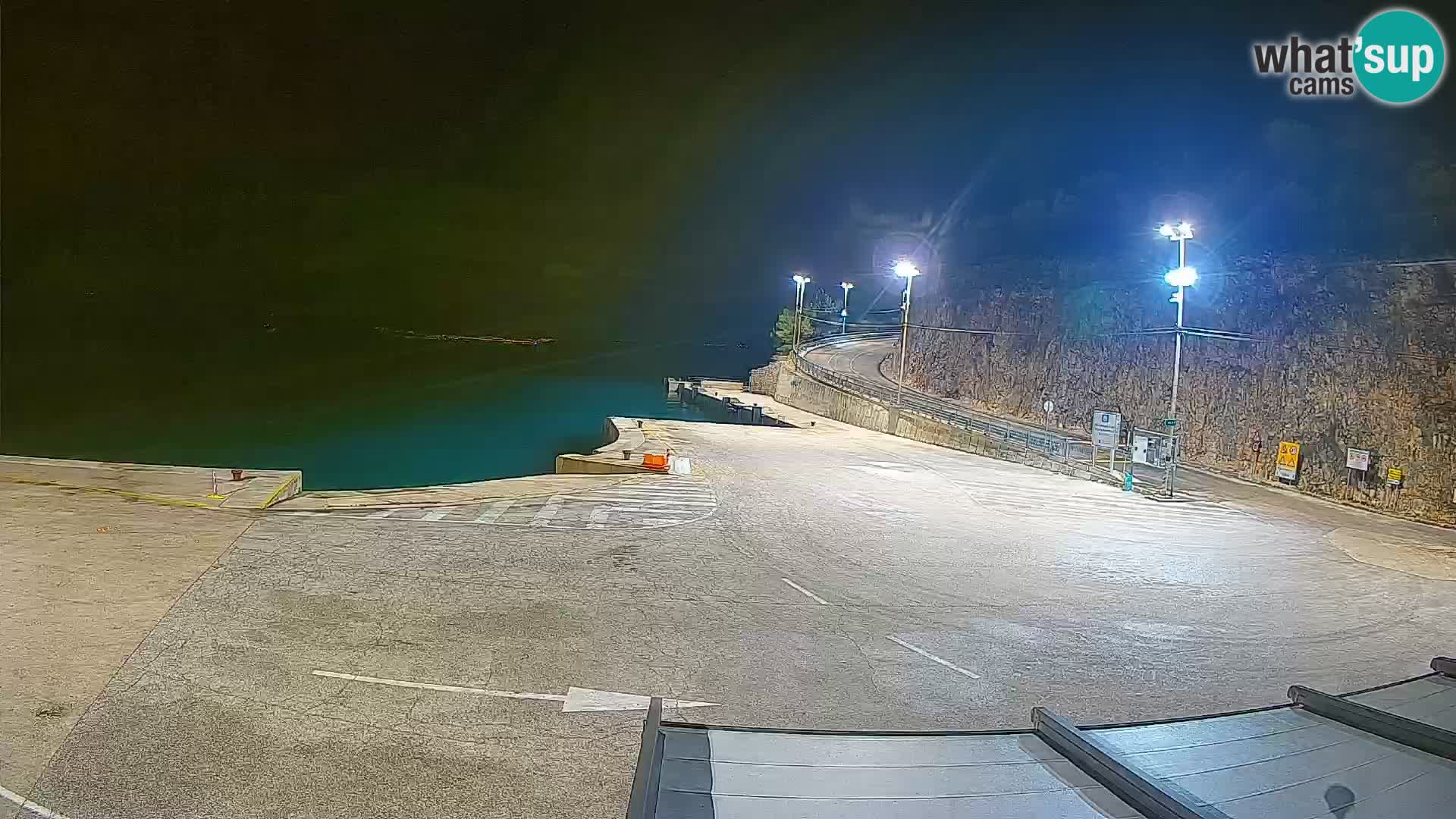 Webcam isla de Cres – puerto del transbordador Merag – Krk
