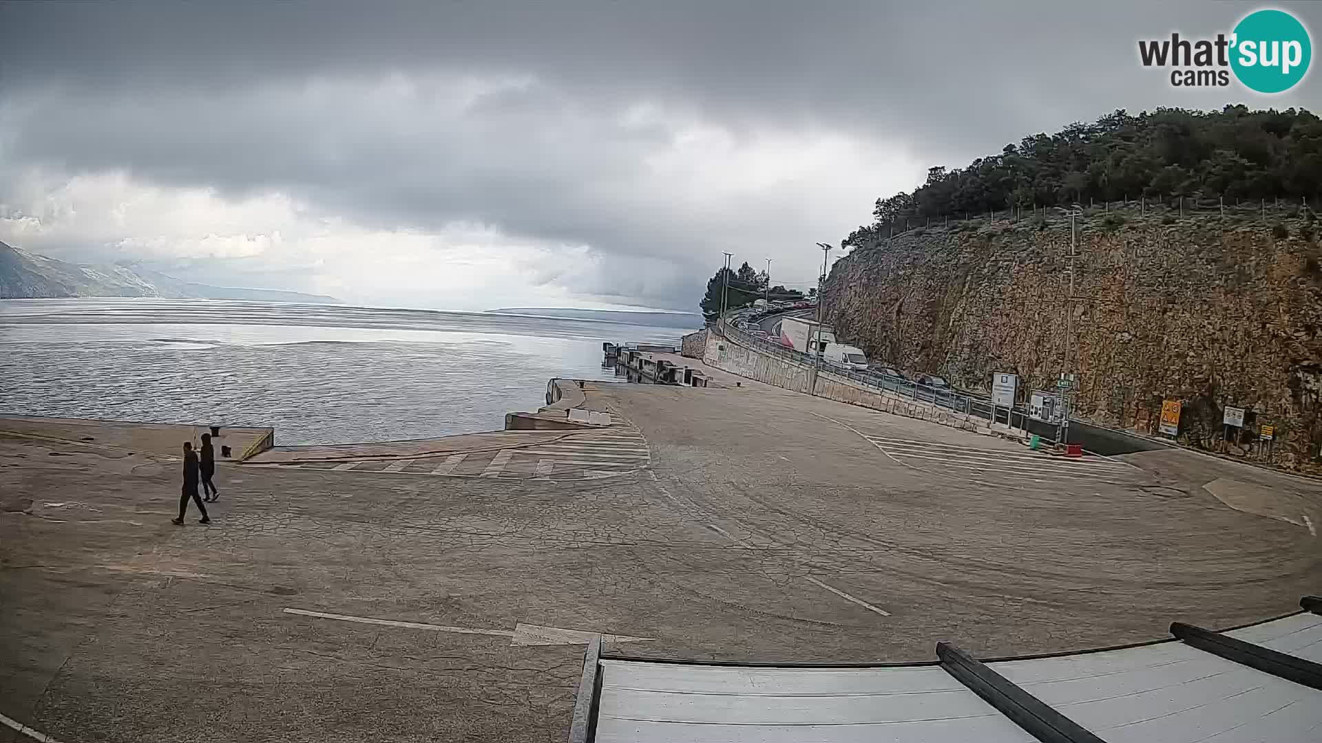 Île de Cres Webcam – port de ferry Merag – Krk