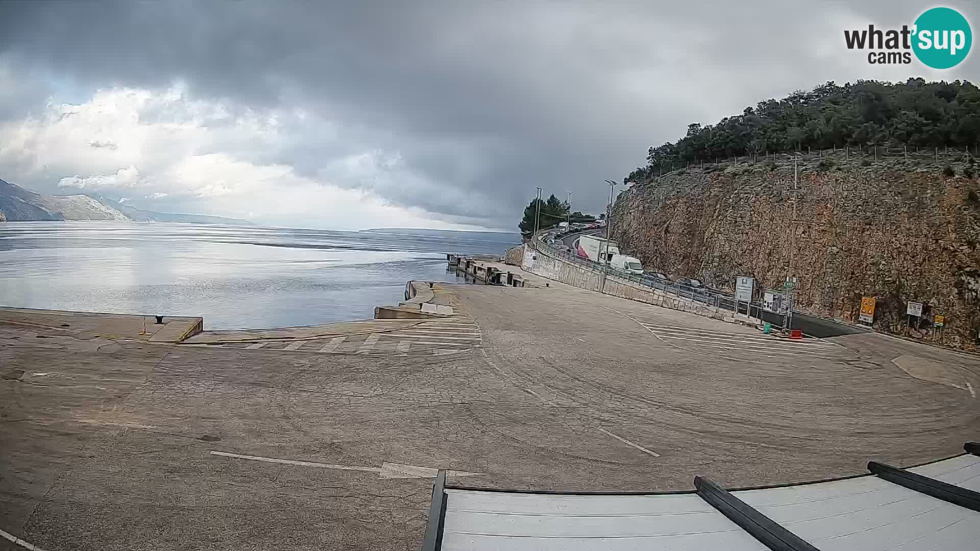 Île de Cres Webcam – port de ferry Merag – Krk